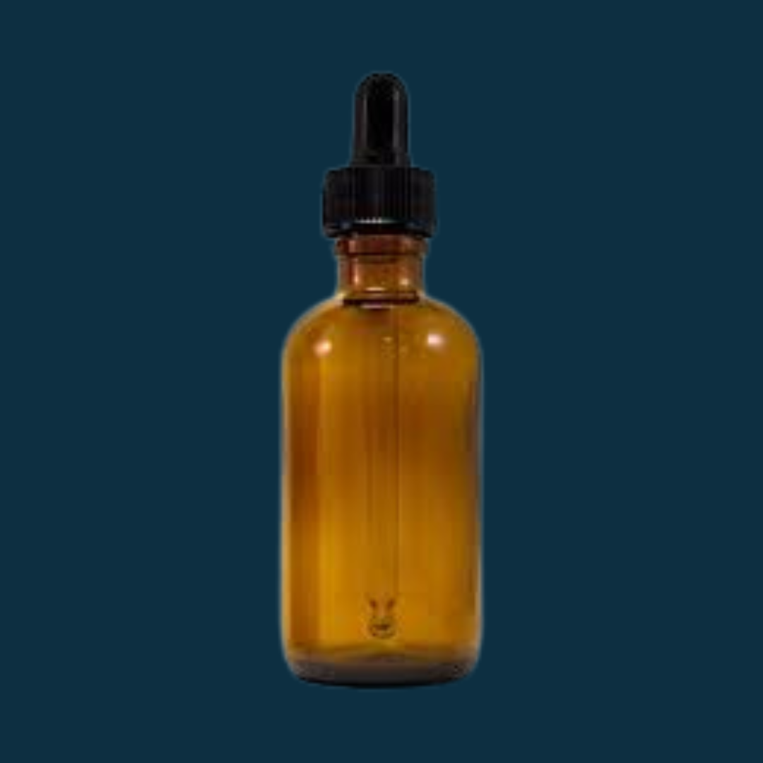 2 Ounce Amber Glass Dropper