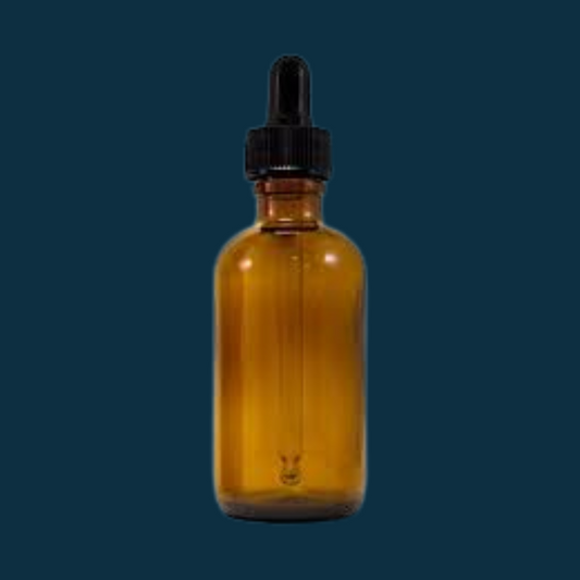 2 Ounce Amber Glass Dropper