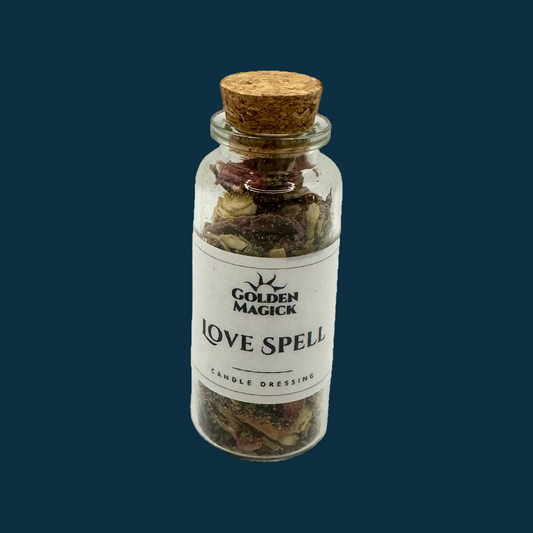 Enchanted Love Herbal Candle Dressing – For Love, Attraction, Passion & Heart Magic