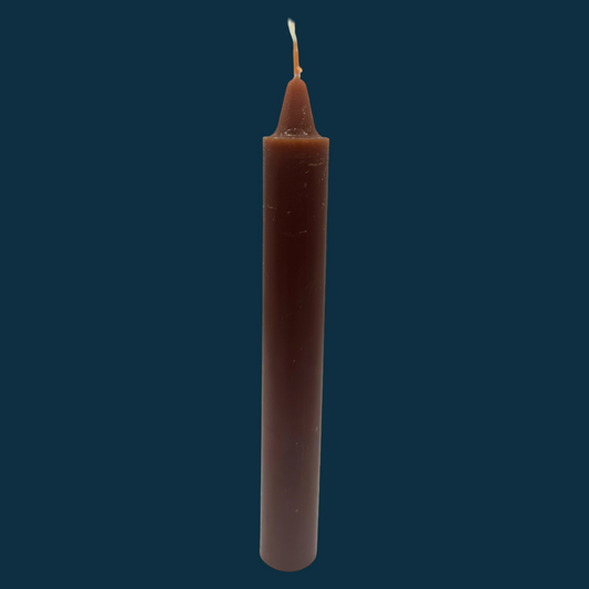 Brown 3/4" x 6" Long Burning Household Candles | Ritual, Prayer & Spellwork Candles